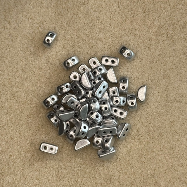 01700 - Kos Par Puca 6x3mm - Silver Aluminum Matte