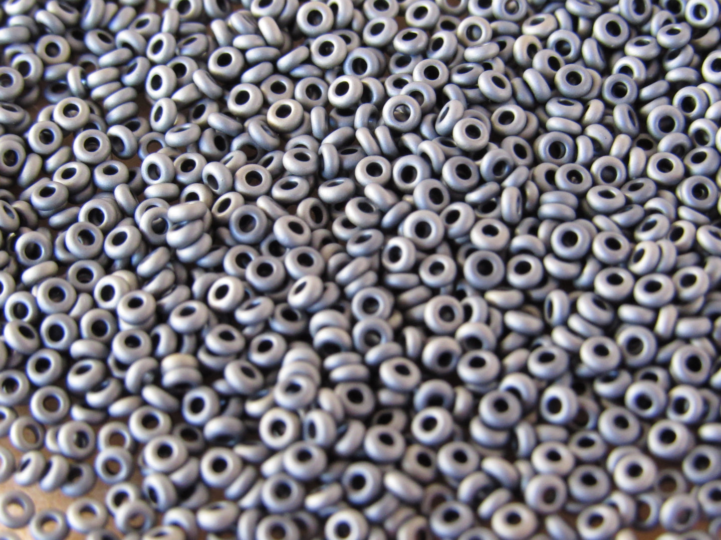 612 - 11/0 Toho Demi Round - Blue/Grey Metallic Matte