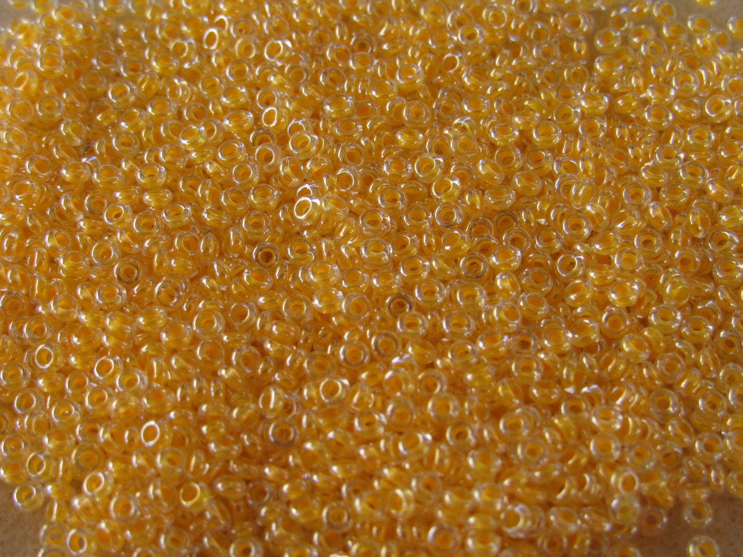 801 - 11/0 Toho Demi Round - Luminous Neon Tangerine
