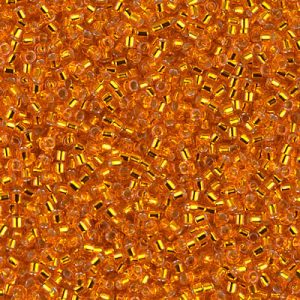 DB0045 - 11/0 Miyuki Delica Seed Beads - Silver Lined Orange