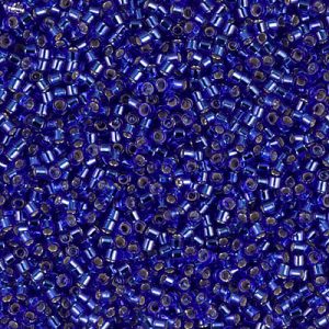 DB0047 - 11/0 Miyuki Delica Seed Beads - Silver Lined Cobalt