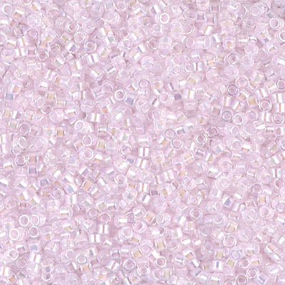 DB0055 - 11/0 Miyuki Delica Seed Bead - Pink Lined Crystal AB