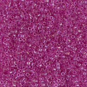 DB0074 - 11/0 Miyuki Delica Seed Bead - Fuchsia Lined Crystal AB
