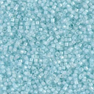 DB0078 - 11/0 Miyuki Delica Seed Beads - Lined Aqua Mist