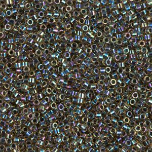 DB0089 - 11/0 Miyuki Delica Seed Bead - Blue Lined Lt Topaz AB