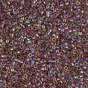 DB0091 - 11/0 Miyuki Delica Seed Bead - Cranberry Lined Lt Topaz AB