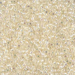 DB0109 - 11/0 Miyuki Delica Seed Beads-Crystal Ivory Gold Luster