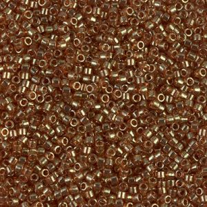 DB0121 - 11/0 Miyuki Delica Seed Bead - Apricot Topaz Gold Luster