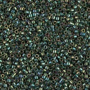 DB0125 - 11/0 Miyuki Delica Seed Beads-Emerald Gold Luster