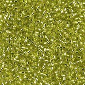 DB0147 - 11/0 Miyuki Delica Seed Bead - Silver Lined Chartreuse