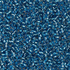 DB0149 - 11/0 Miyuki Delica Seed Bead - Silver Lined Capri Blue
