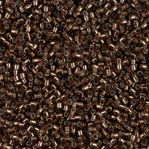 DB0150 - 11/0 Miyuki Delica Seed Bead - Silver Lined Root Beer