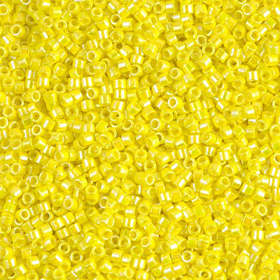 DB0160 - 11/0 Miyuki Delica Seed Bead - Opaque Yellow AB
