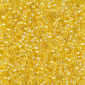 DB0171 - 11/0 Miyuki Delica Seed Beads - Tr Yellow AB