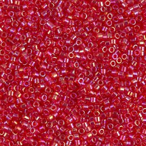 DB0172 - 11/0 Miyuki Delica Seed Bead - Tr Light Siam AB