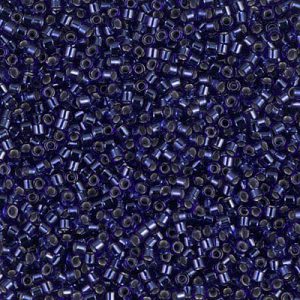 DB0183 - 11/0 Miyuki Delica Seed Bead - Silver Lined Royal Blue