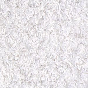 DB0201 - 11/0 Miyuki Delica Seed Bead - White Pearl