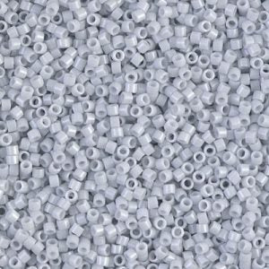 DB0209 - 11/0 Miyuki Delica Seed Bead - Opaque Light Grey Luster