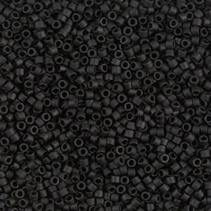 DB0310 - 11/0 Miyuki Delica Seed Beads - Matte Black