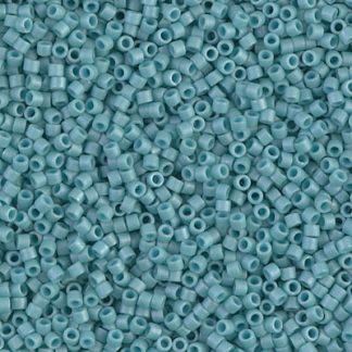 DB0375 - 11/0 Miyuki Delica Seed Bead - Matte Metallic Light Aqua