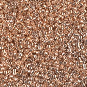 DB0411 - 11/0 Miyuki Delica Seed Bead - Galv Apricot Gold