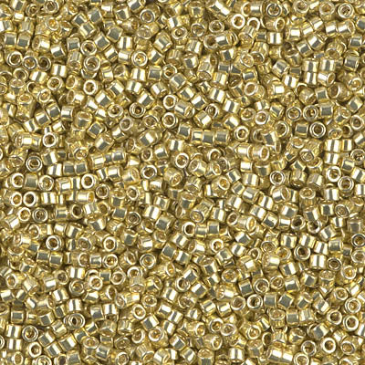 DB0412 - 11/0 Miyuki Delica Seed Bead - Dyed Galv Yellow Gold