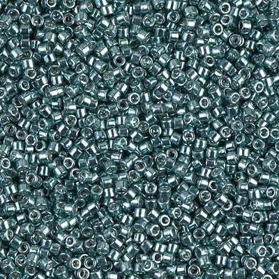 DB0432 - 11/0 Miyuki Delica Seed Bead - Dyed Galvanized Peacock Blue