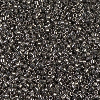 DB0452 - 11/0 Miyuki Delica Seed Bead - Nickle Plated Dyed Khaki
