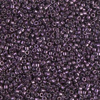DB0455 - 11/0 Miyuki Delica Seed Bead - Nickle Plated Dyed Plum