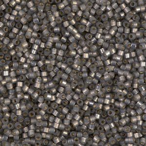 DB0631 - 11/0 Miyuki Delica Seed Beads - Dyed Rustic Grey S/L Alabaster