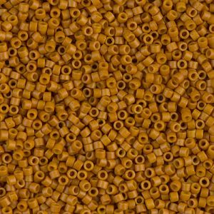 DB0653 - 11/0 Miyuki Delica Seed Beads - Dyed Opaque Pumpkin