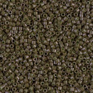 DB0657 - 11/0 Miyuki Delica Seed Bead - Dyed Opaque Olive Drab