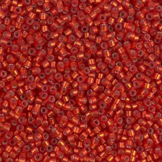 DB0683 - 11/0 Miyuki Delica Seed Beads-Dyed S/L Red Orange