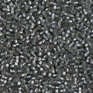 DB0697 - 11/0 Miyuki Delica Seed Bead - Dyed SF Silver Lined Grey