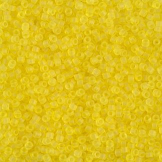 DB0743 - 11/0 Miyuki Delica Seed Beads - Matte Tr Yellow