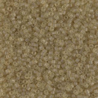 DB0771 - 11/0 Miyuki Delica Seed Bead - Dyed SemiFrosted Tr Saffron