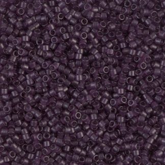 DB0782 - 11/0 Miyuki Delica Seed Beads-Dyed Semi Frosted Tr Plum