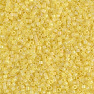 DB0854 - 11/0 Miyuki Delica Seed Bead-Matte Tr Yellow AB