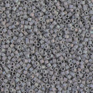 DB0882 - 11/0 Miyuki Delica Seed Beads - Mat Op Light Grey AB