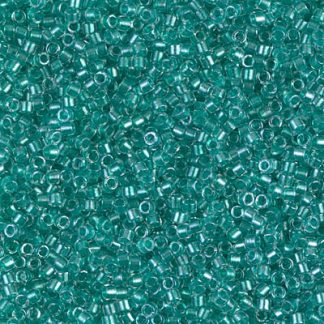 DB0904 - 11/0 Miyuki Delica Seed Beads-Sparkle Aqua Green Lined Crystal