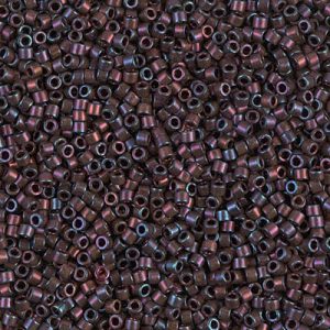 DB1004 - 11/0 Miyuki Delica Seed Beads - Met Dark Plum Gold Iris
