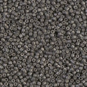 DB1175 - 11/0 Miyuki Delica Seed Beads - Galv Matte Graphite