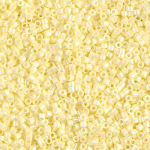 DB1501 - 11/0 Miyuki Delica Seed Beads - Opaque Pale Yellow AB