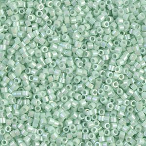 DB1506 - 11/0 Miyuki Delica Seed Beads - Opaque Light Mint AB