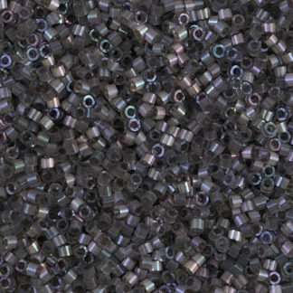 DB1818 - 11/0 Miyuki Delica Seed Beads - Dyed Rustic Grey Silk Satin