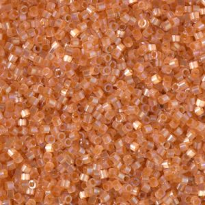 DB1864 - 11/0 Miyuki Delica Seed Beads - Silk Inside Dyed Topaz AB