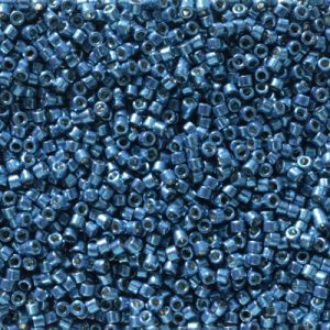 DB2516 - 11/0 Miyuki Delica Seed Beads-Duracoat Galv Deep Aqua Blue