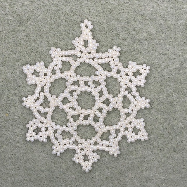 Veronica Beaded Snowflake Pattern Tutorial – Owl Be Beading LLC
