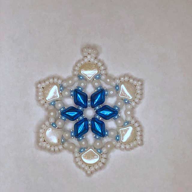Stephanie Beaded Snowflake Pattern Tutorial