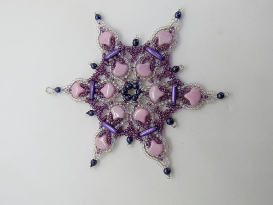 Barbara Beaded Snowflake Pattern Tutorial
